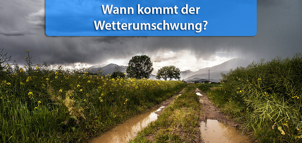 Wetterumschwung Mit Niederschlägen Und Wind In Sicht