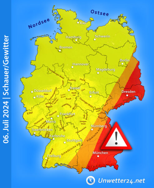 Schwere Gewitter am 06. Juli 2024