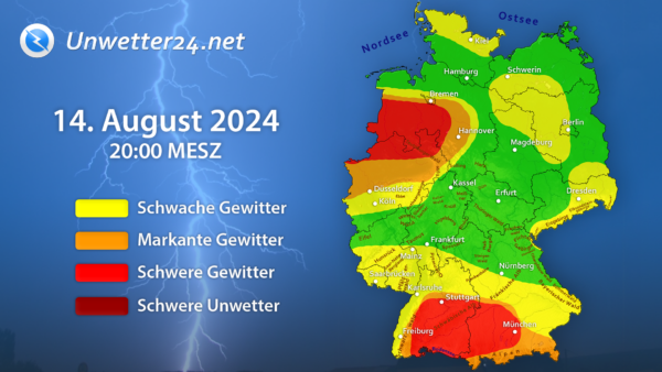 Schwere Gewitter 14. August 2024