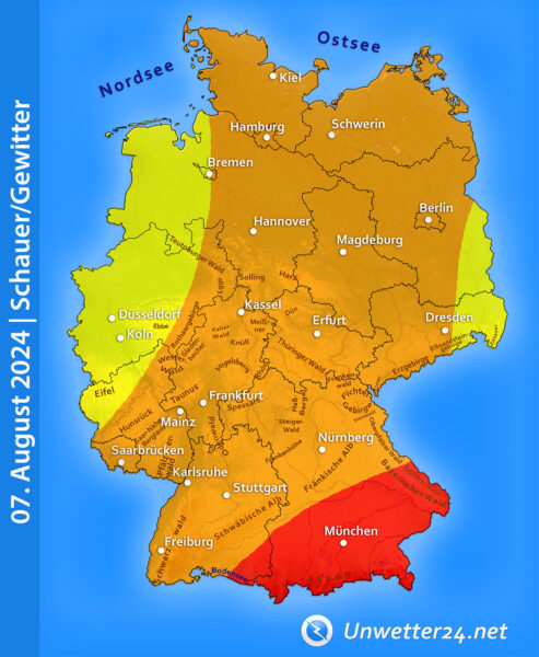 Gewitter am 07. August 2024