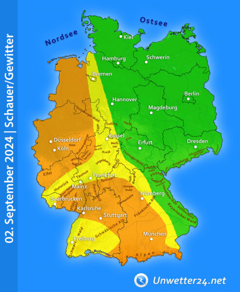 Gewitter am 02. September 2024