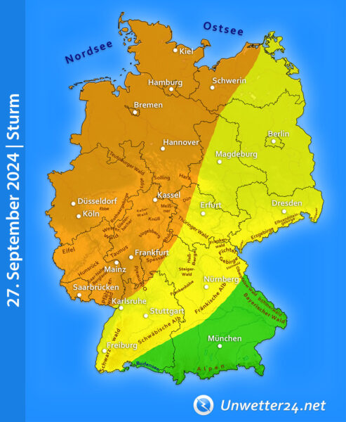 Sturm Constanze 27. September 2024