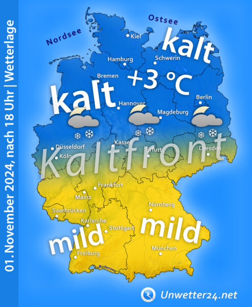 Kaltlufteinbruch Anfang November 2024