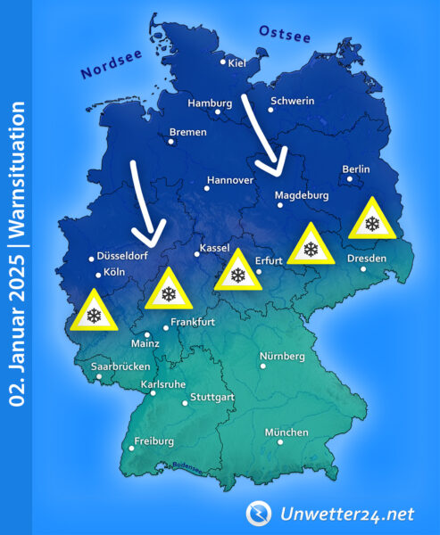 Beginn kalte Phase Januar 2025