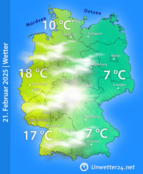 Extreme Milde 21. Februar 2025