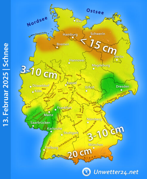 Neuschnee 13. Februar 2025